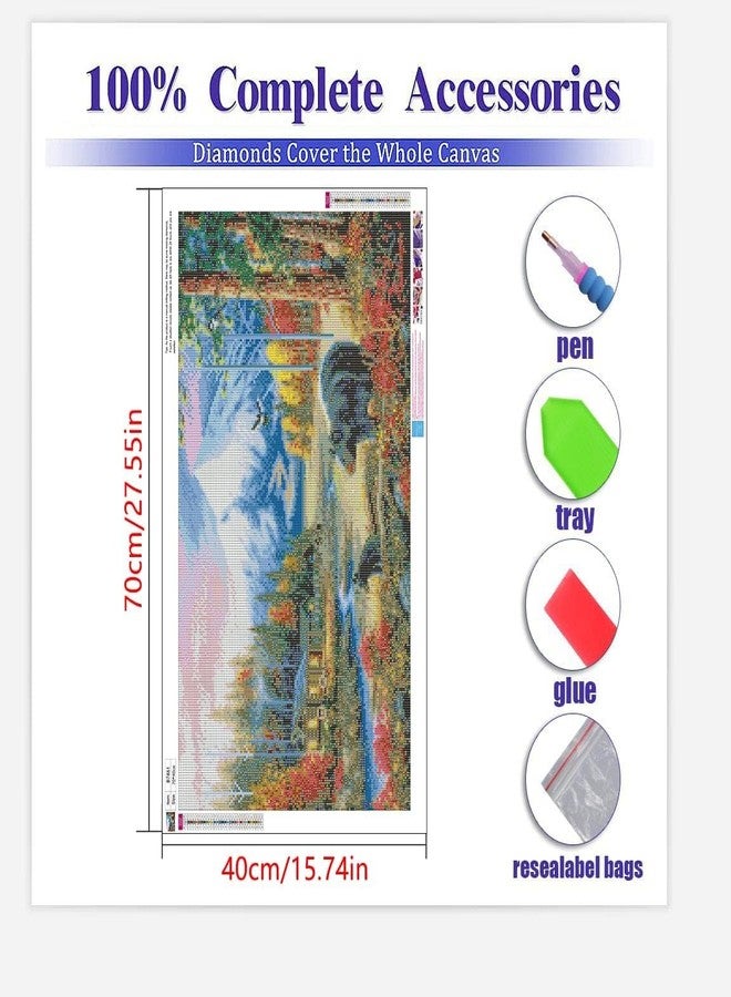 أبشنت طقم الرسم الماسي ثلاثي الأبعاد من أبهسانت، طقم رسم ماسي مقاس 12 × 16 بوصة للكبار والصغار، مناسب جدًا للترفيه المنزلي وتزيين الجدران، هدية للأطفال والكبار (جبل الثلج) - Image 4